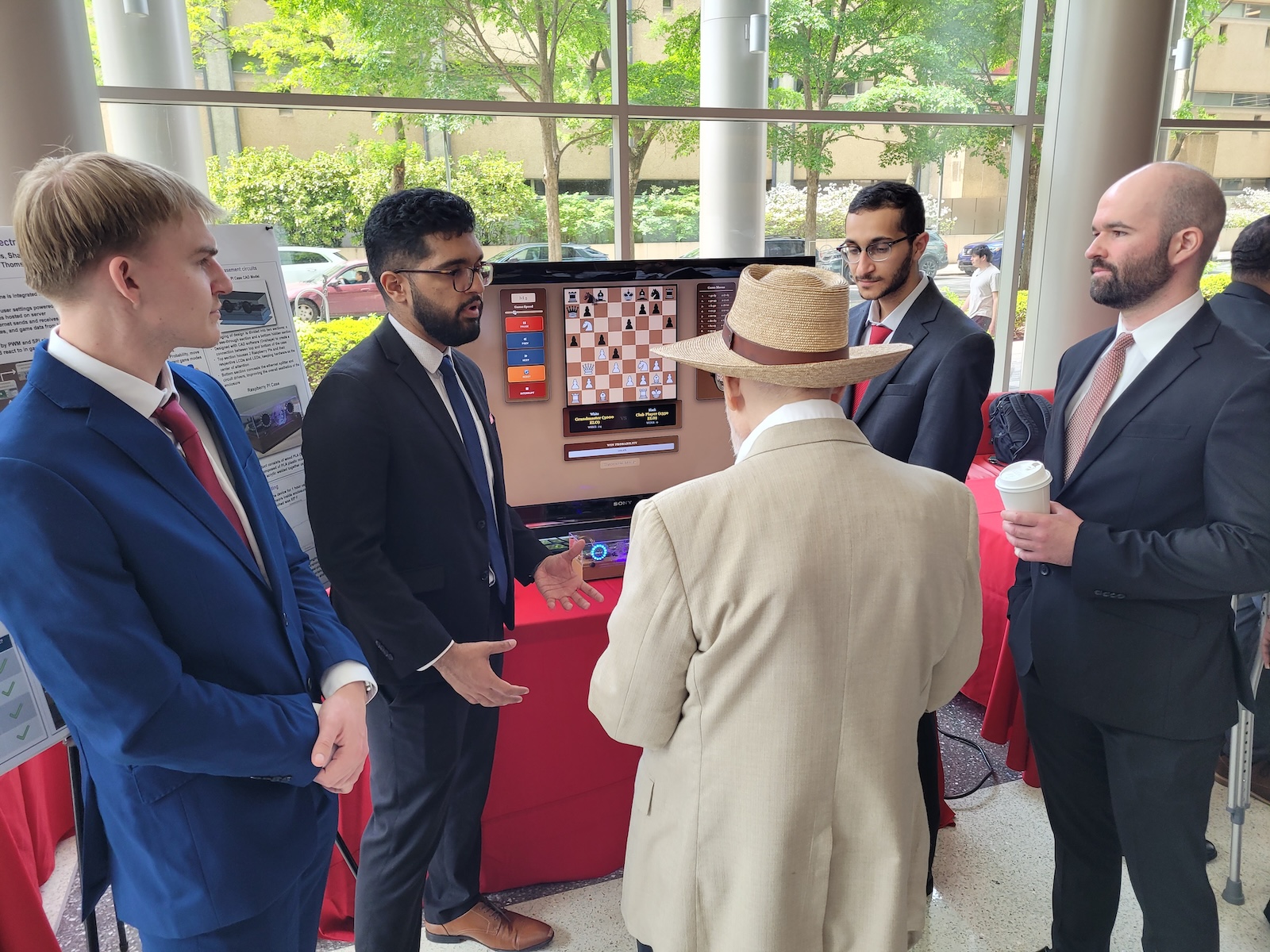 Team members at the Senior Design Presentations