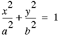 Ellipse equation